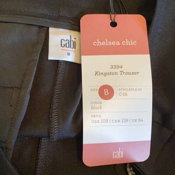 𝅺CABI NWT KINGSTON TROUSER CROPPED PANTS CHELSEA Style career work sz 8 - Picture 2 of 8